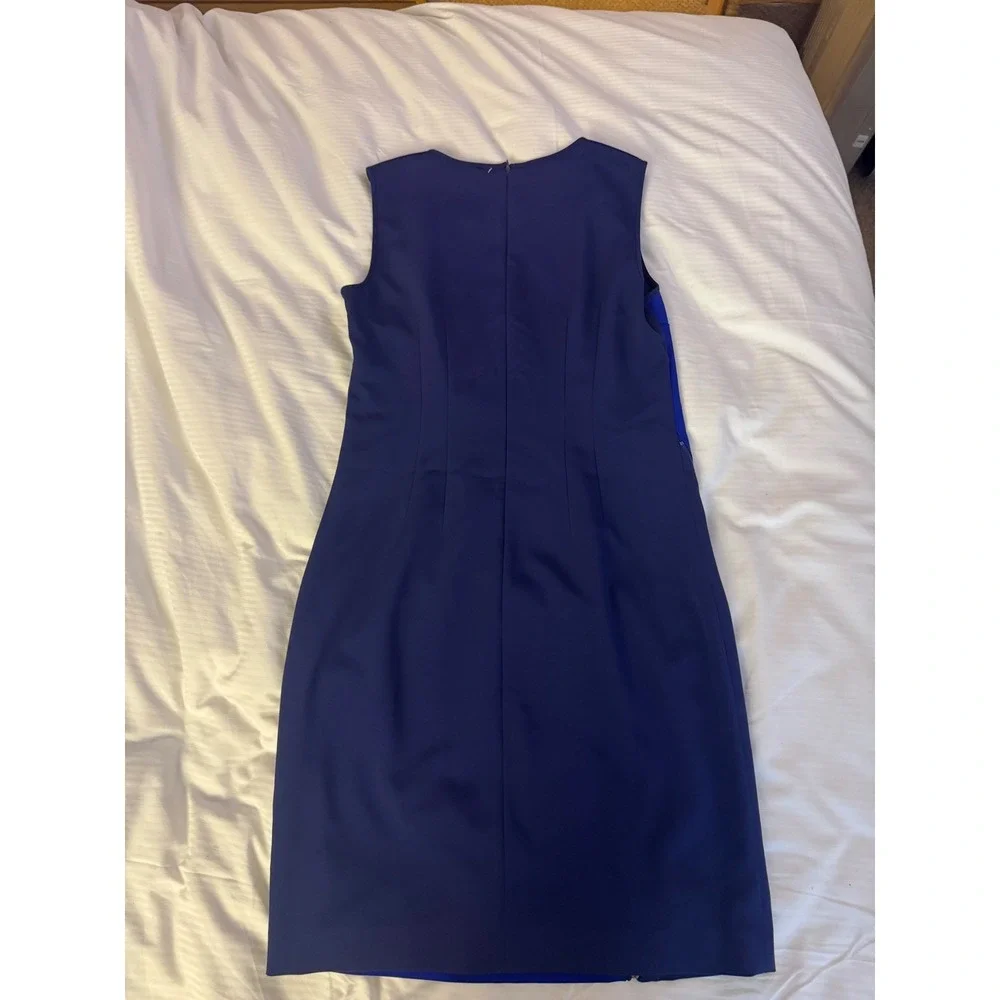 Karen Millen Color Block Dress‎ – Cobalt Blue & Navy - UK12/US8 - Picture 5 of 6